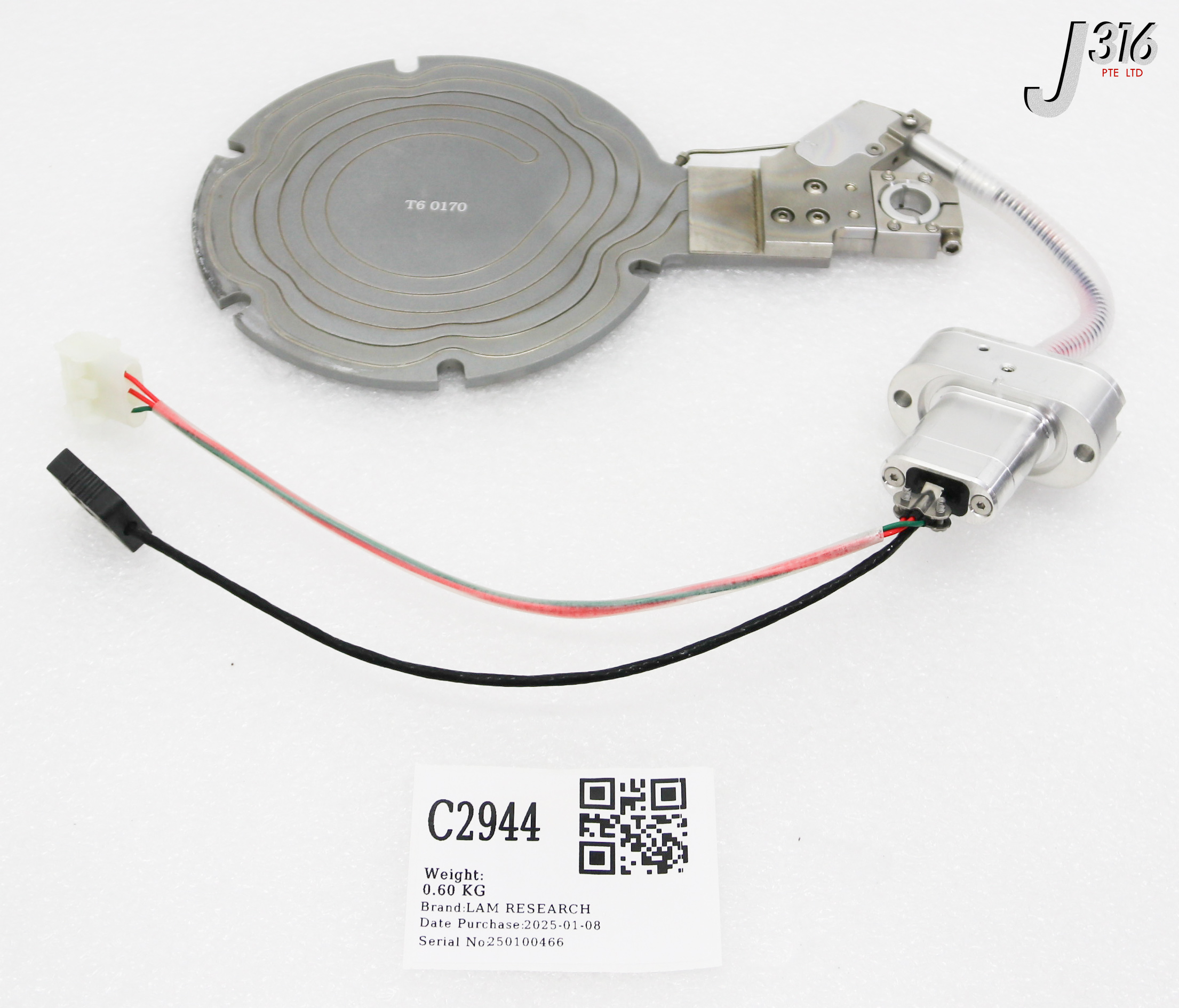 C2944 LAM RESEARCH ASSY, HEATED PADDLE, 6" 853-347147-08