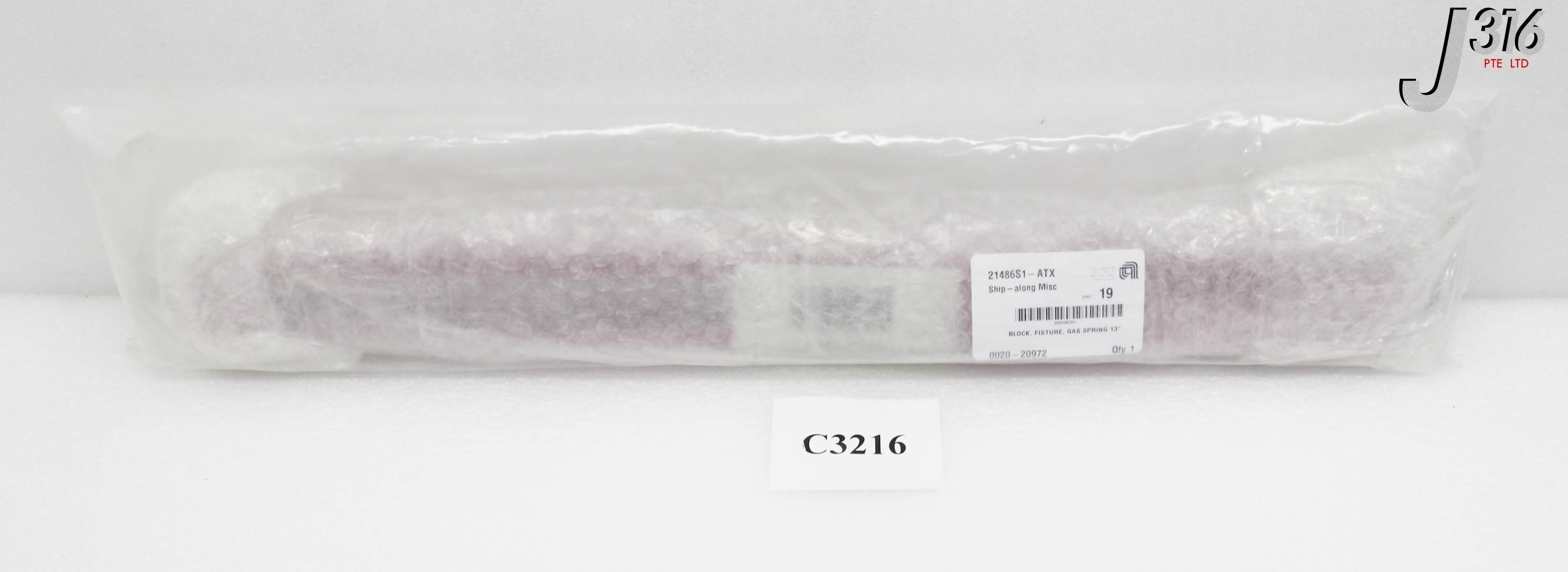 C3216 APPLIED MATERIALS BLOCK, FIXTURE, GAS SPRING 13" (NEW) 0020-20972