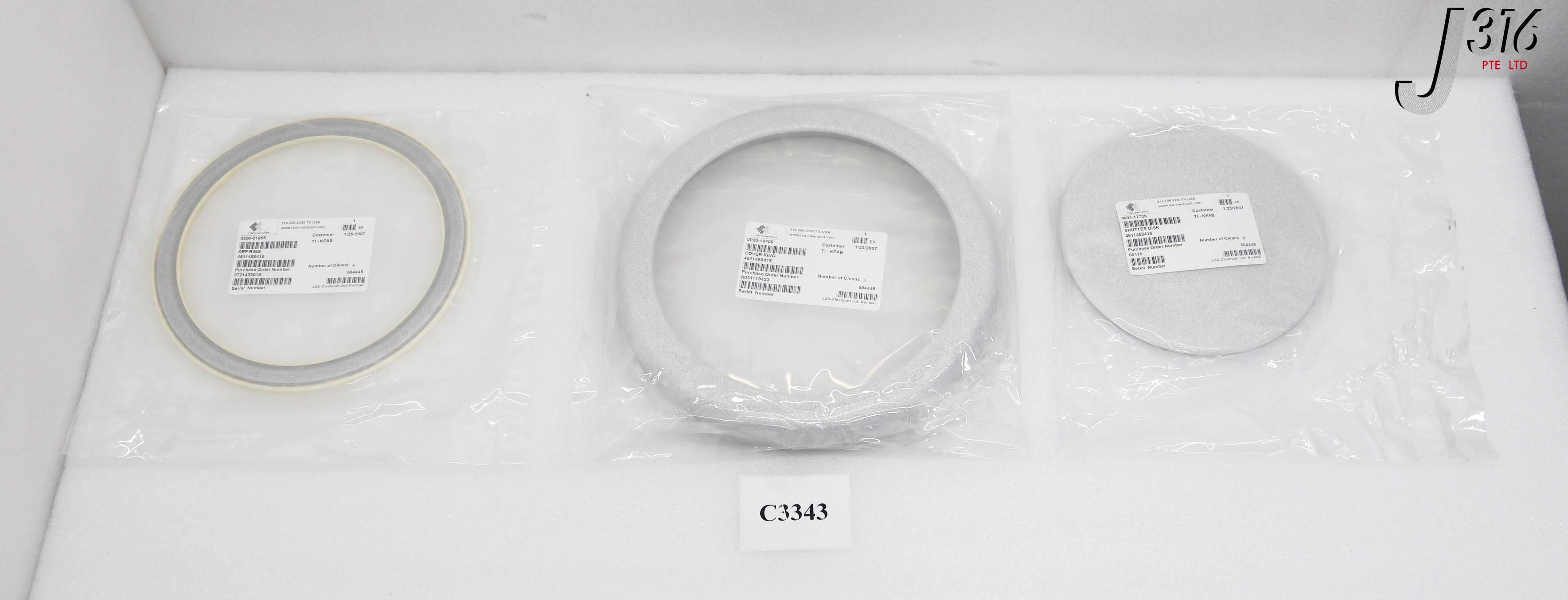C3343 APPLIED MATERIALS ENCORE TA 200MM MINI KIT, 0021-17725, 0020-19708 (REFURB) 0200-01955