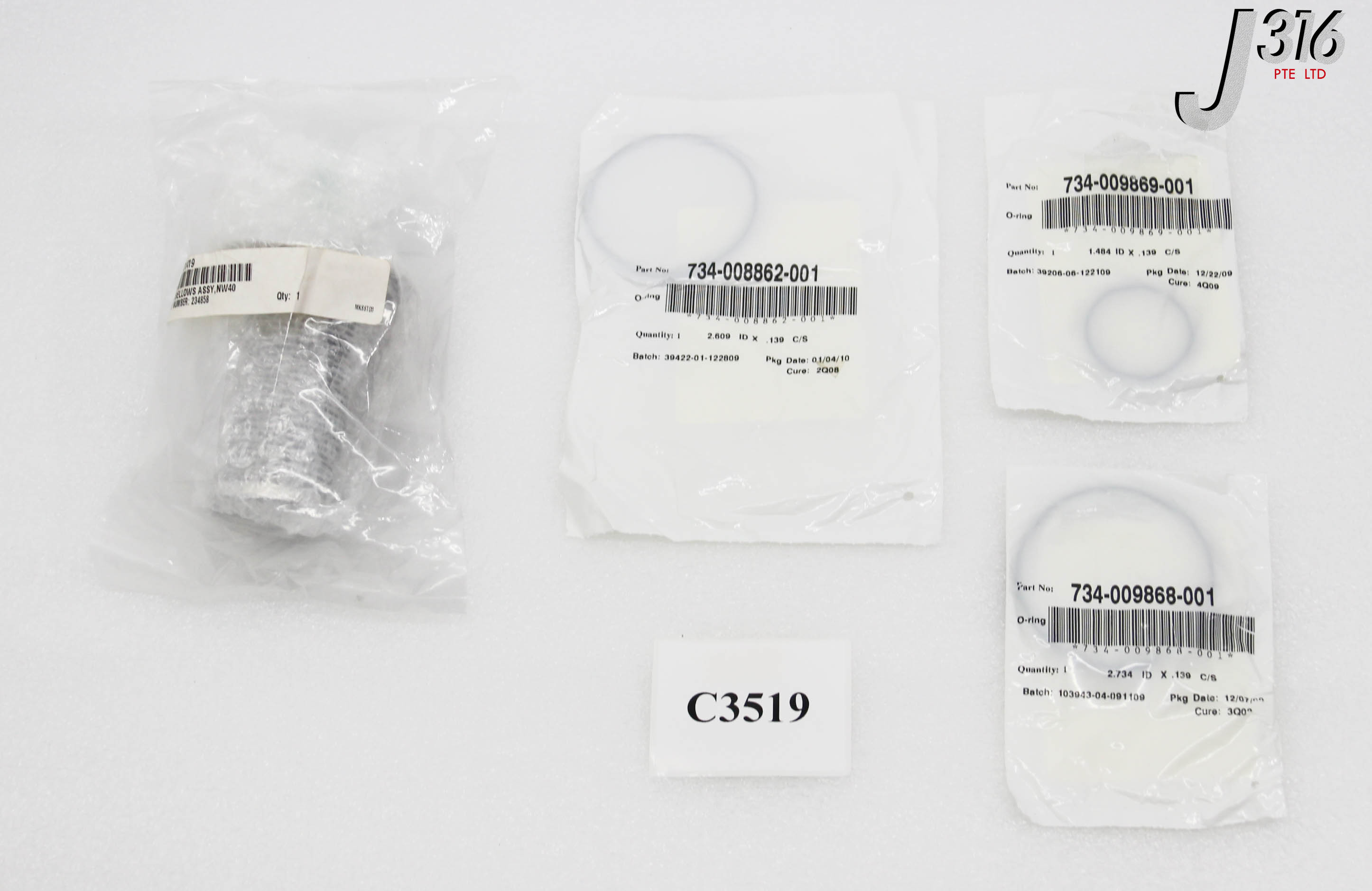 C3519 LAM RESEARCH KIT, HPS VALVE REPAIR (NEW) 840-009865-040 – J316Gallery