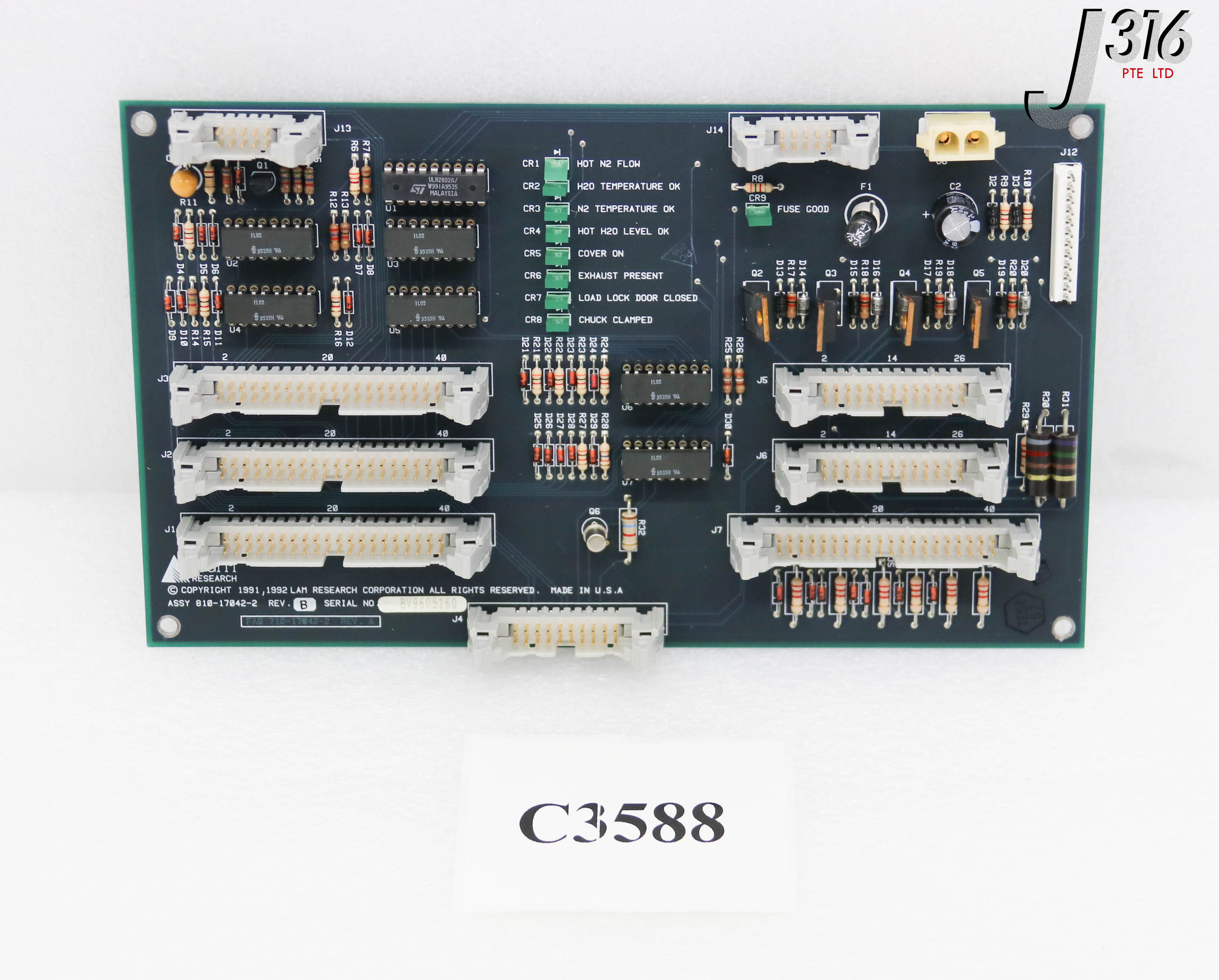 C3588 LAM RESEARCH PCB ASSY, INTERLOCK (APM) 810-17042-2