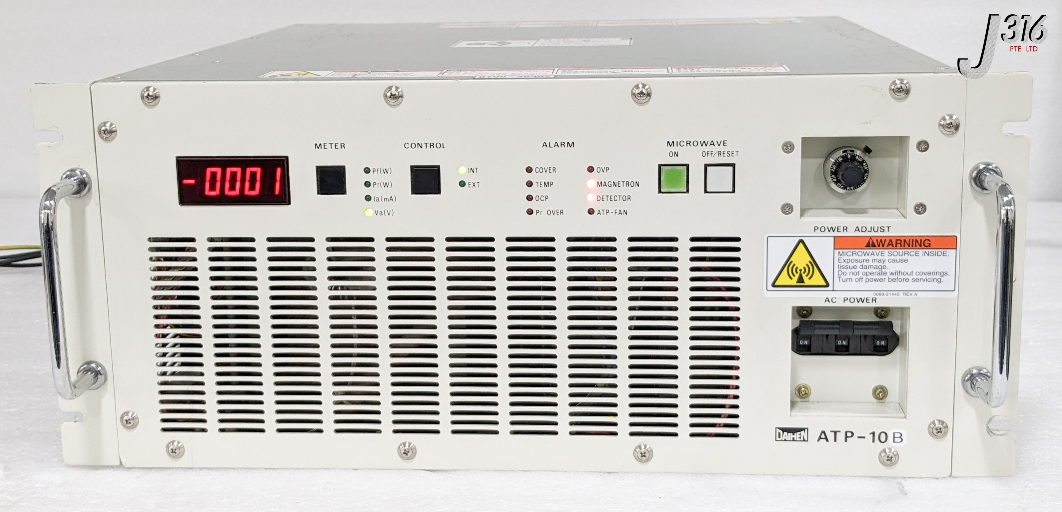 C3737 DAIHEN MICROWAVE POWER GENERATOR, 1KW 2450MHZ, ATP-10A1, AMAT 0190-36387 ATP-10B