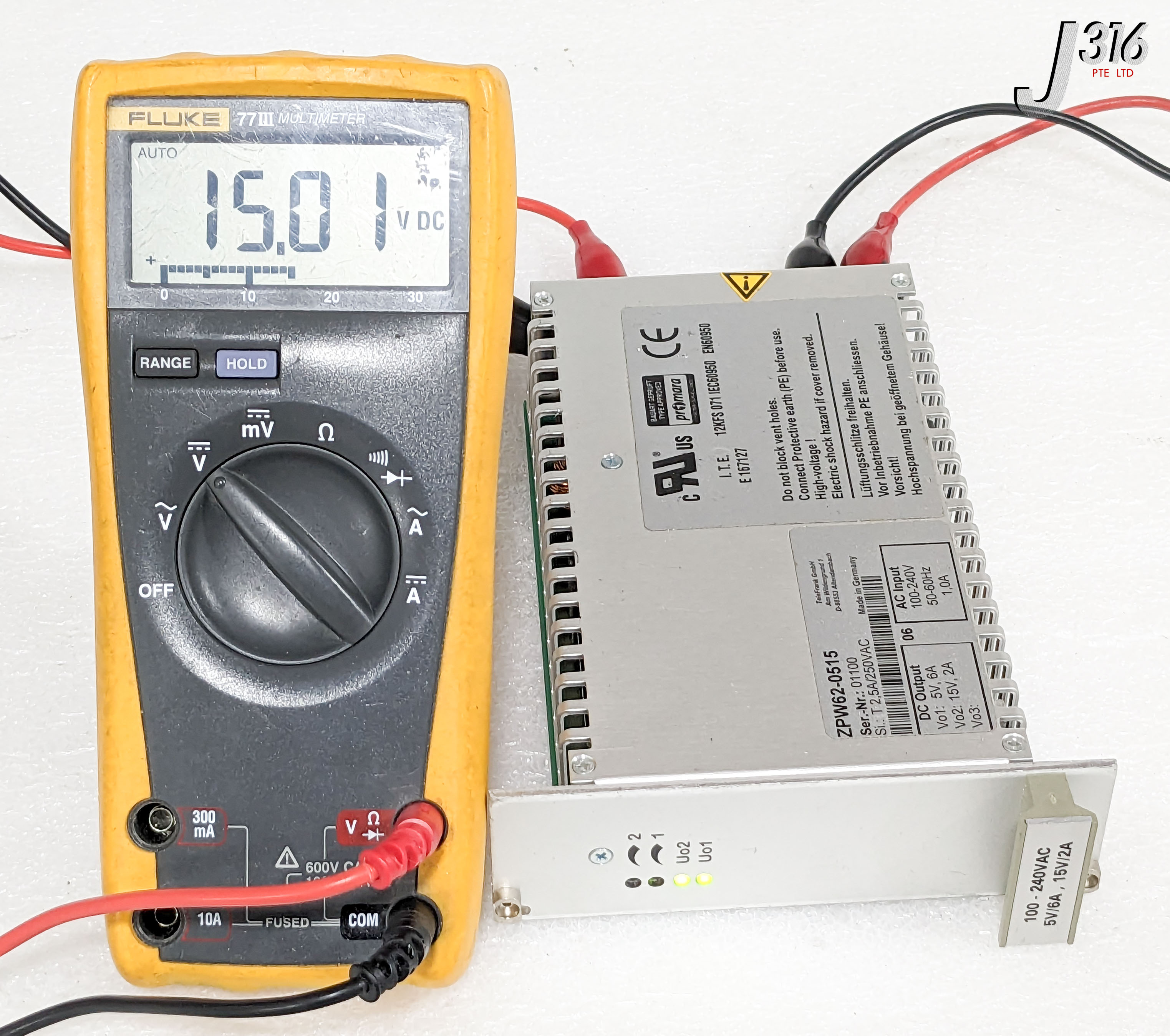C3784 TELEFRANK POWER SUPPLY, 5VDC - 15VDC 6A - 2A ZPW62-0515