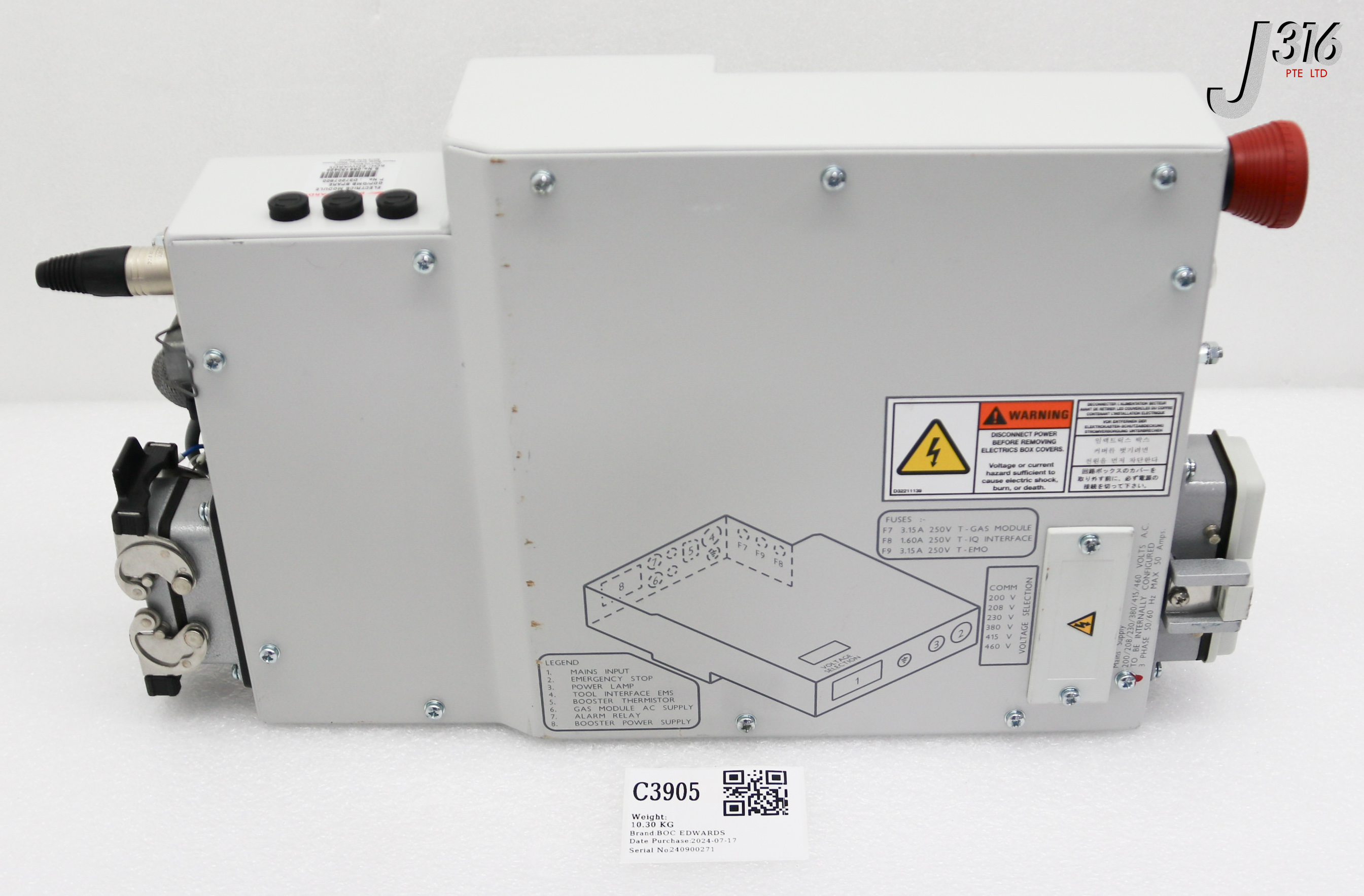 C3905 BOC EDWARDS ELECTRIC MODULE/ QDP/ QMB SPARE D37207800