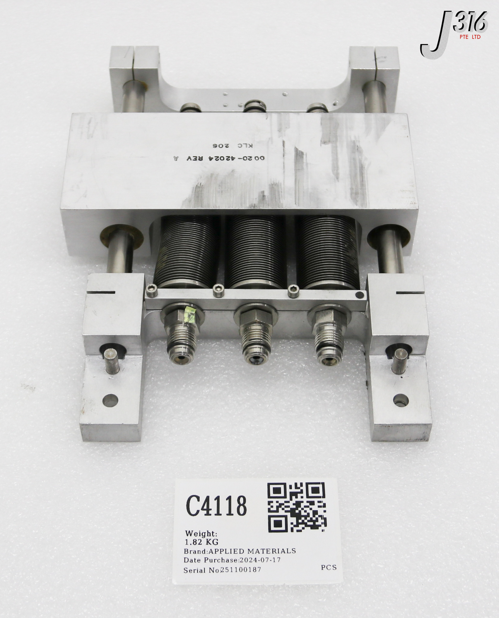 C4118 APPLIED MATERIALS 5000 WXZ CVD GAS MODULE 0020-42024