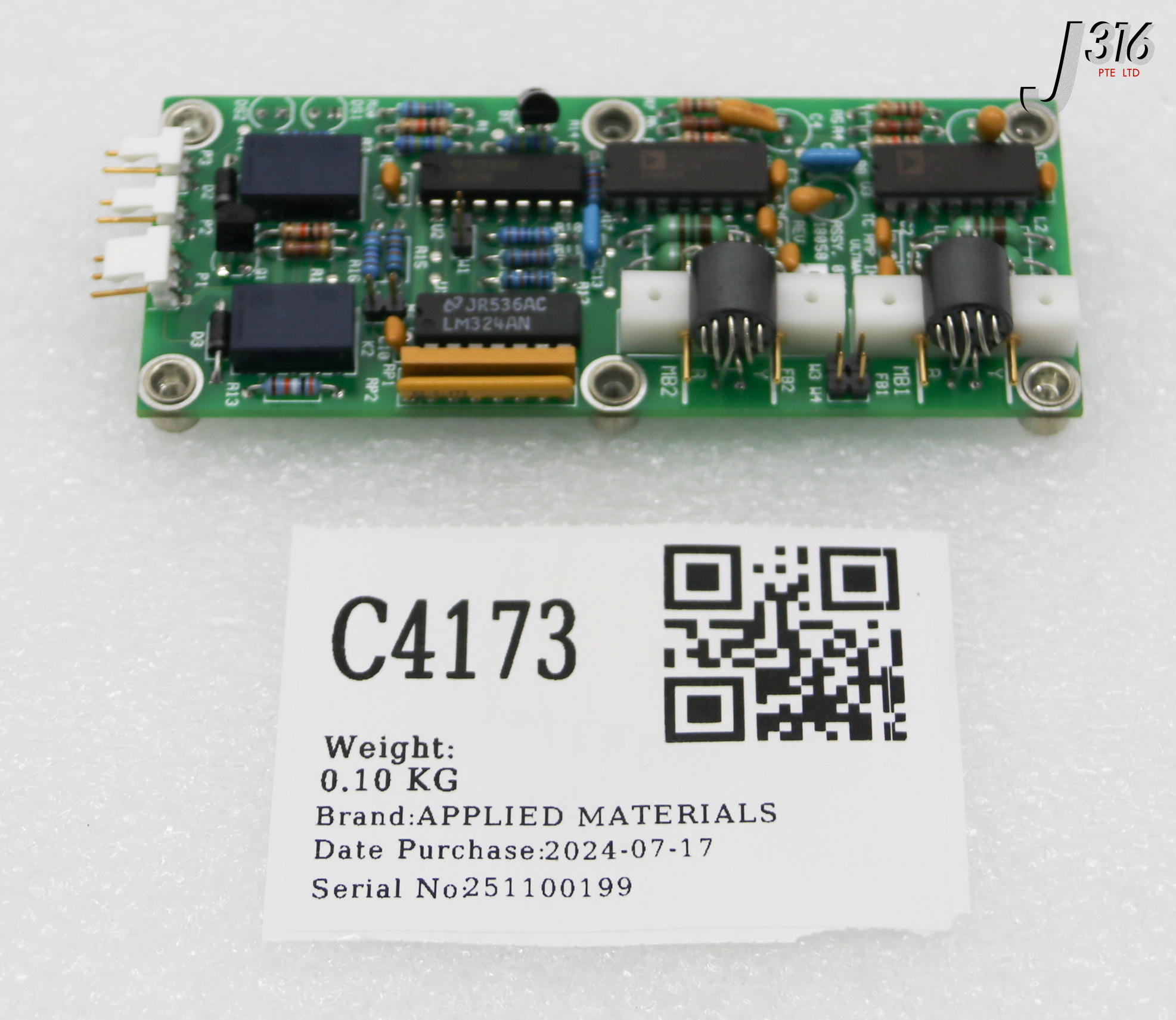 C4173 APPLIED MATERIALS TC AMP INTERLOCK ULTIMA PCB 0100-18058