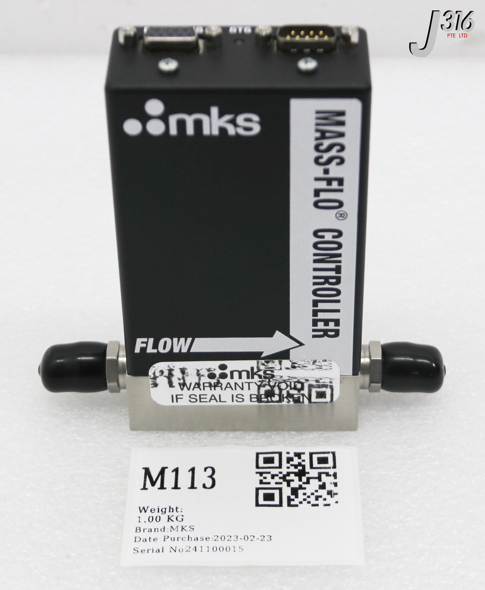 M113 MKS MFC, MASS-FLO CONTROLLER, GAS: N2O, RANGE: 1000SCCM (NEW) 1179BX23CR14VSPC1