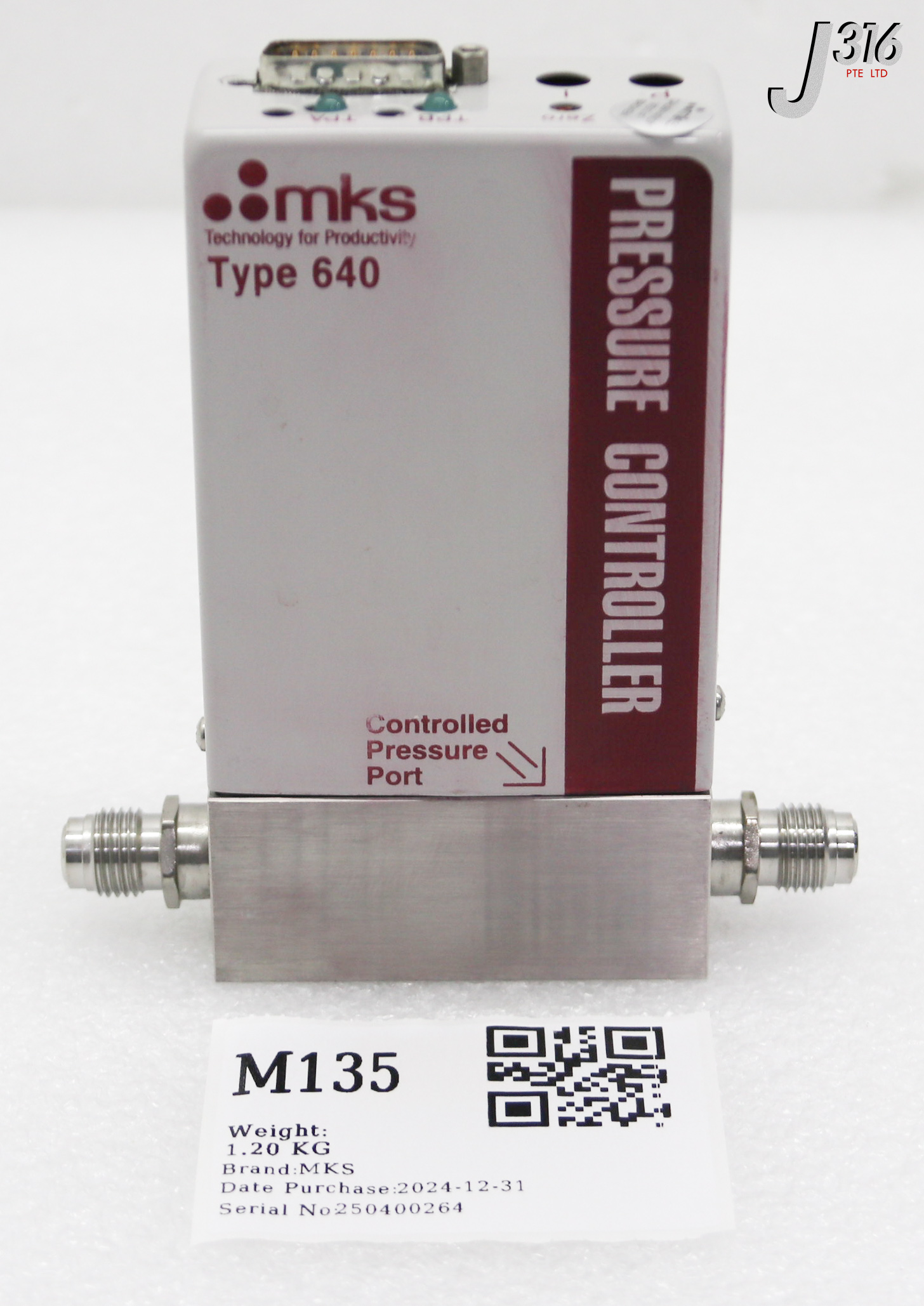 M135 MKS MFC PRESSURE CONTROLLER TYPE 640 640A-24925