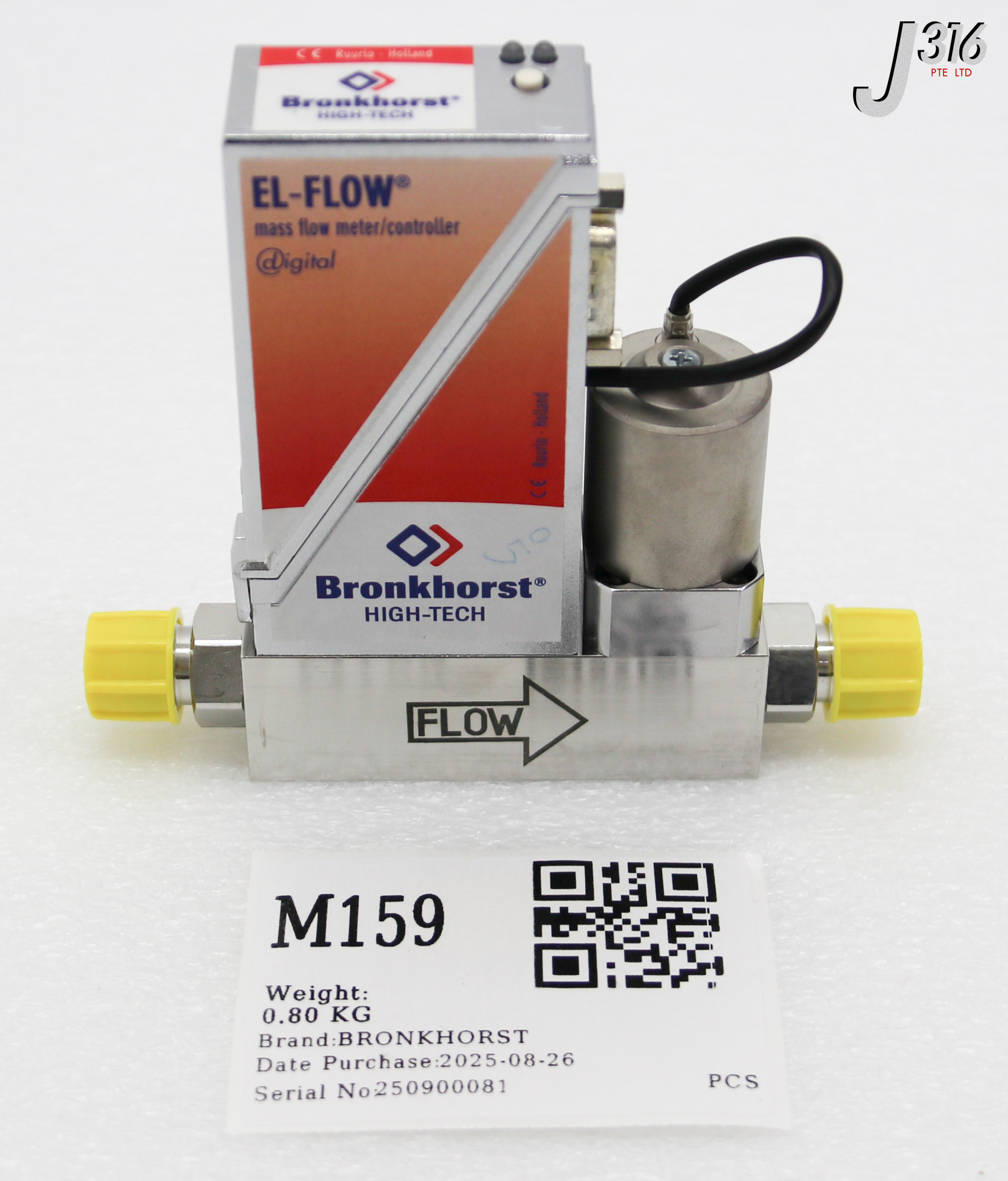 M159 BRONKHORST MFC HIGH-TECH, EL-FLOW/ CONTROLLER, GAS: N2, RANGE: 100MIN (NEW) F-201CV-100-ABD-88-V