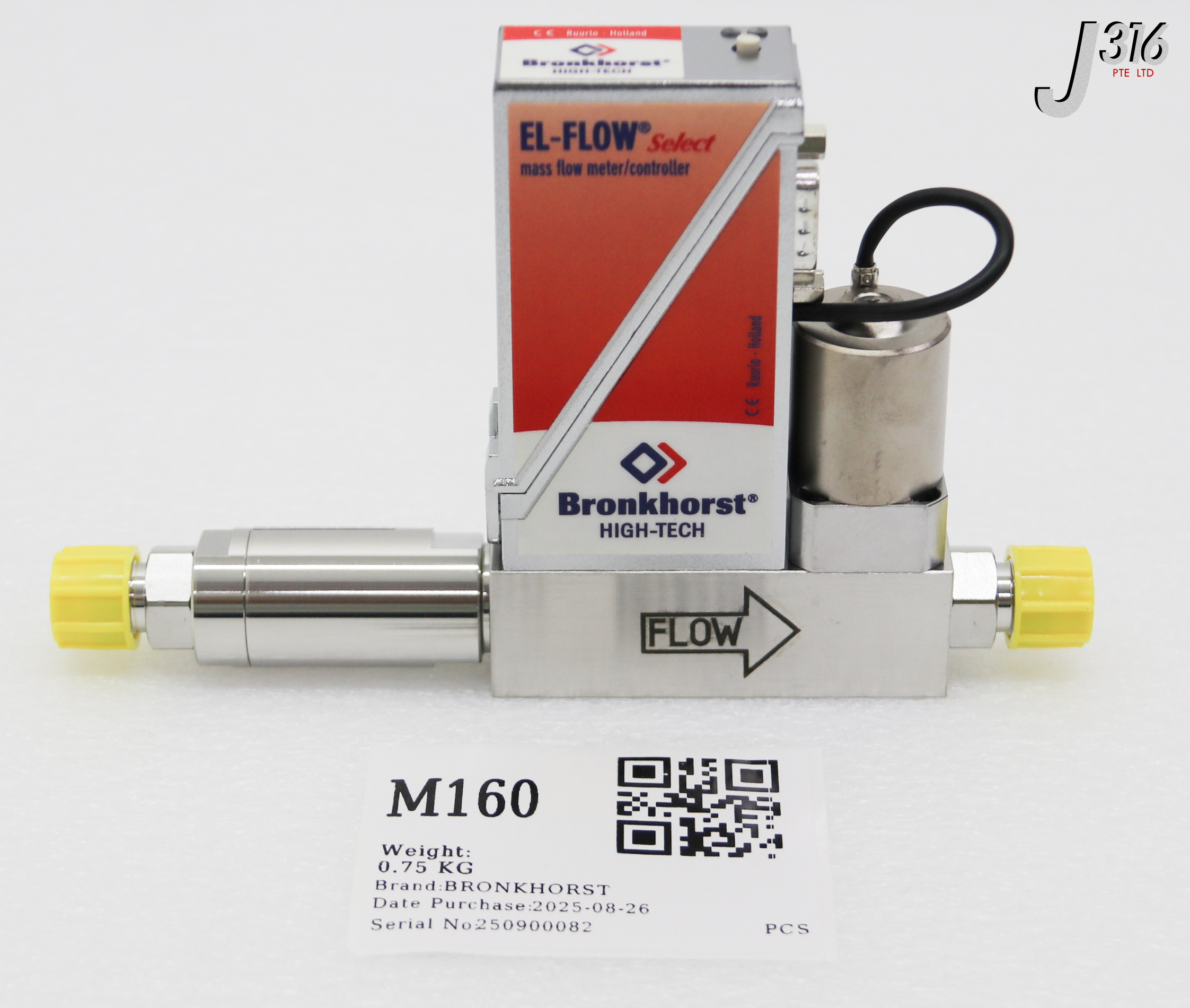 M160 BRONKHORST MFC HIGH-TECH, EL-FLOW/ CONTROLLER, W/ M-411-13-00-V, GAS: N2, RANGE: 25 MIN (NEW) F-201CV-020-ABD-88-V