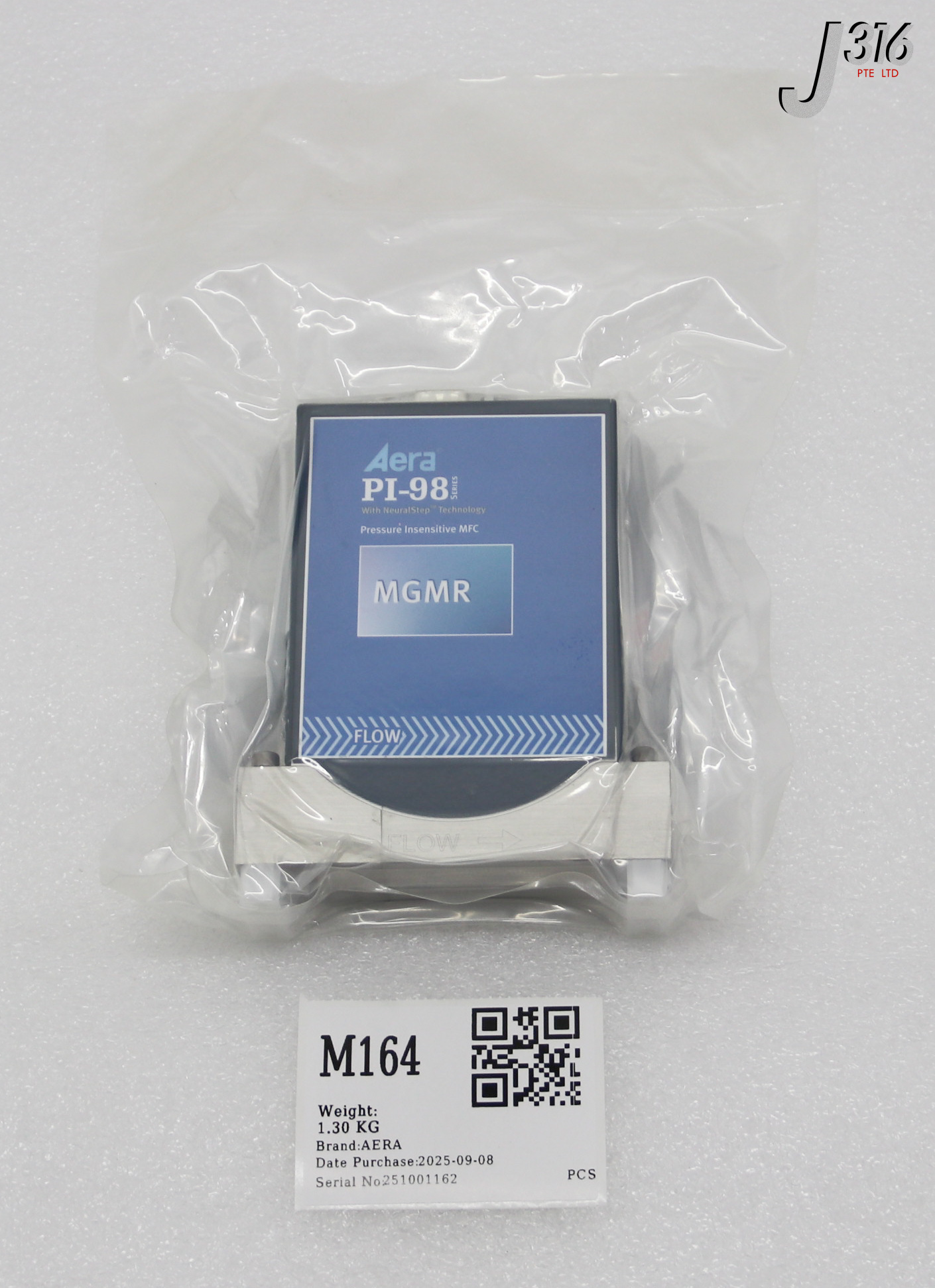 M164 AERA MFC, PRESSURE INSENSITIVE GAS: N2, 30000SCCM (NEW) FCPI981CBAX9TAA