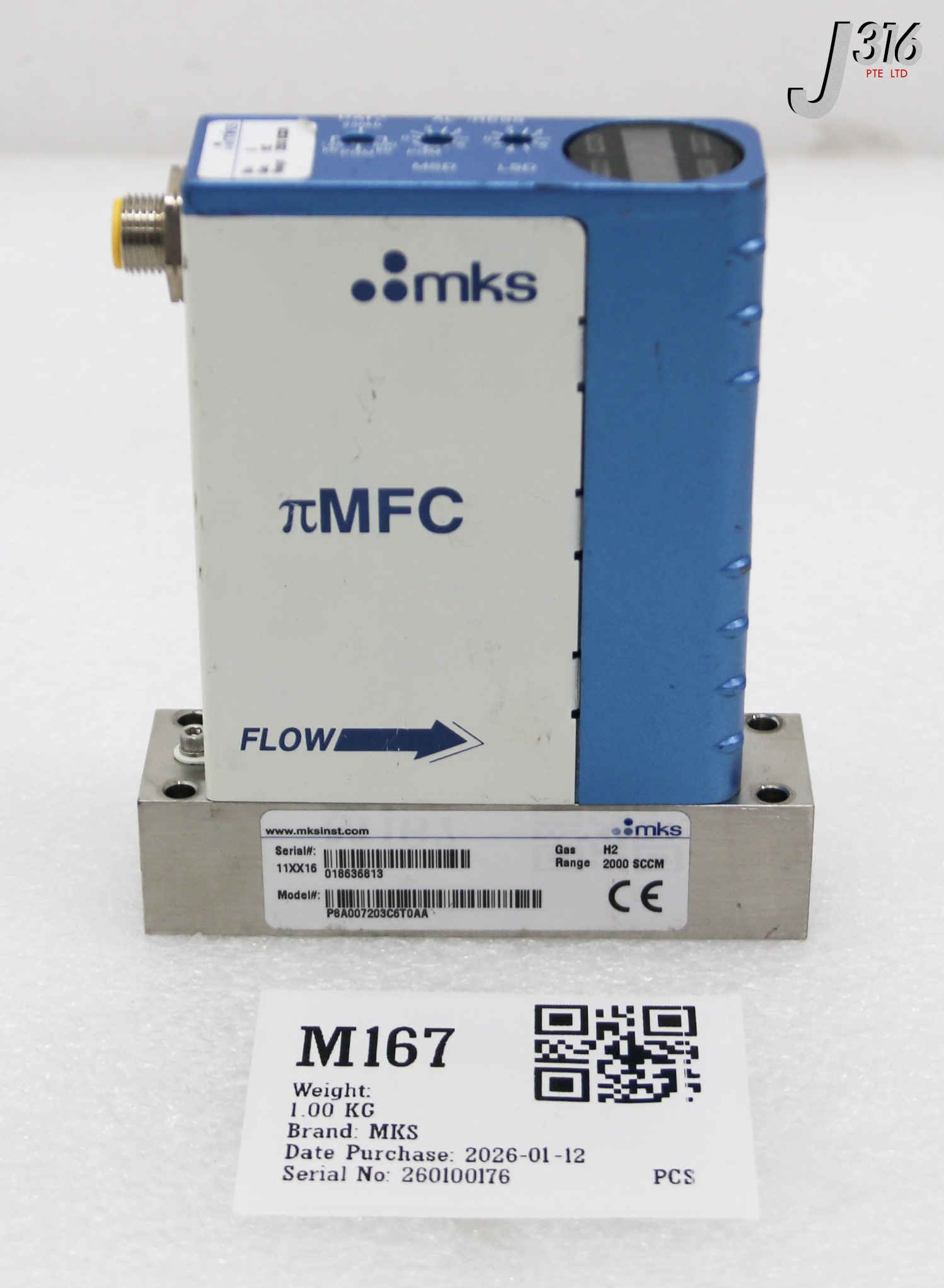 M167 MKS MFC P8A007203C6T0AA