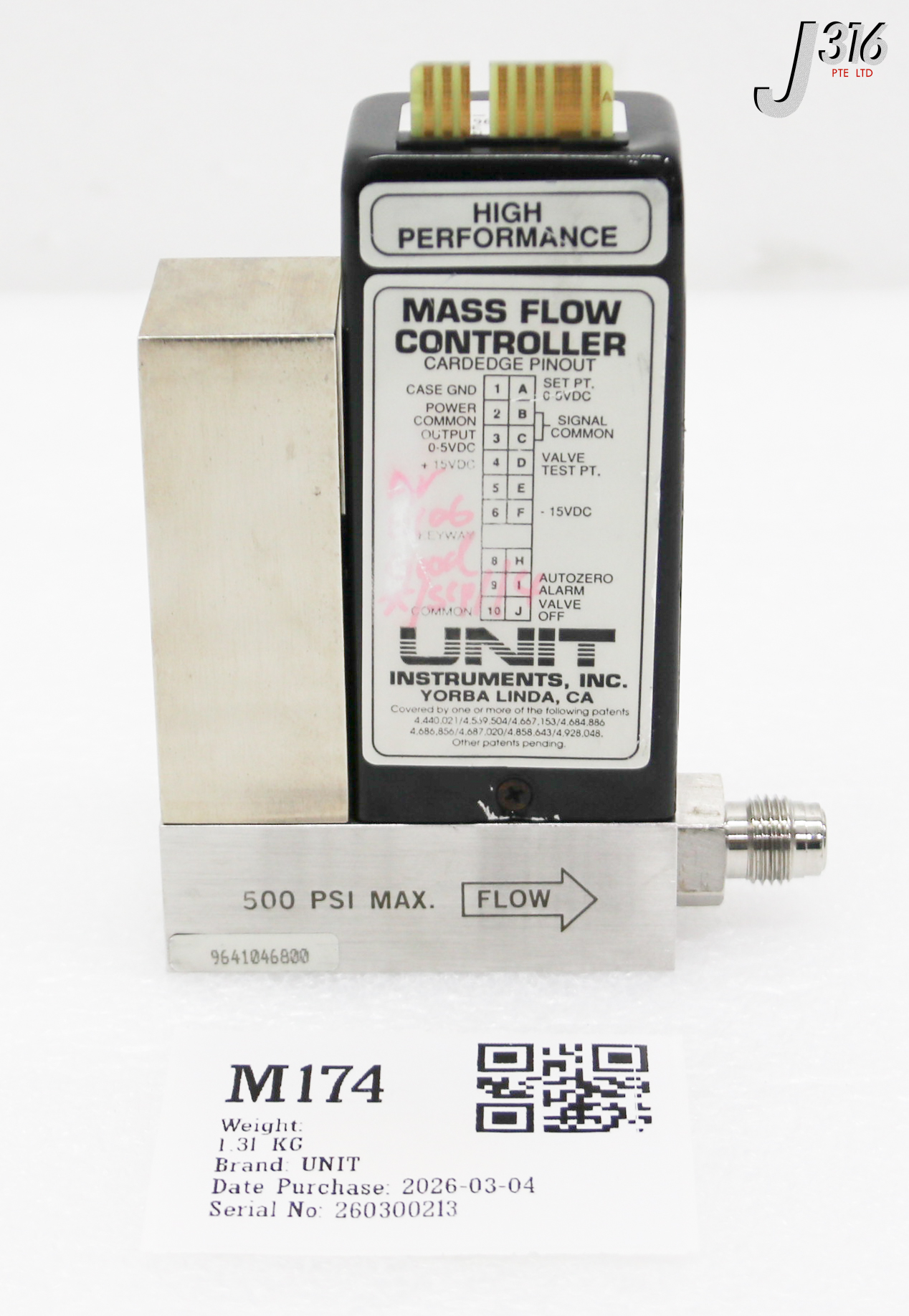M174 UNIT MASS FLOW CONTROLLER UFC-1501