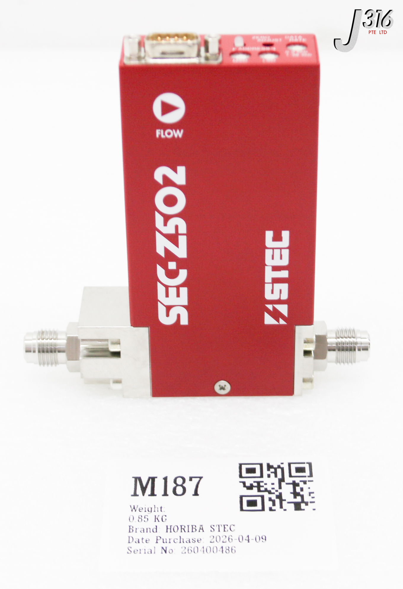 M187 HORIBA STEC SEC-Z502 MASS FLOW CONTROLLER SEC-Z512MG