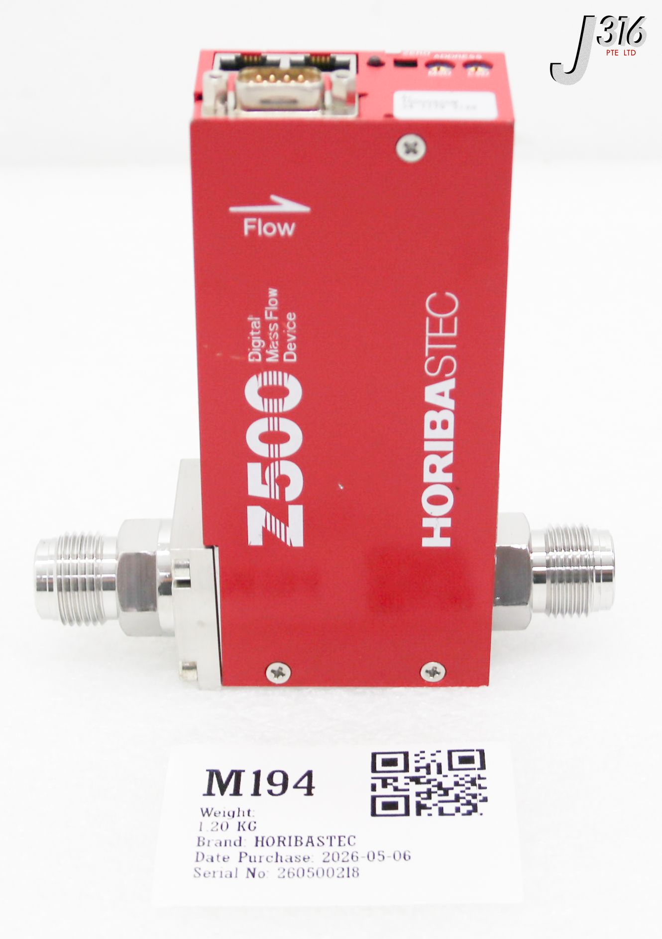M194 HORIBASTEC Z500 DIGITAL MASS FLOW DEVICE SEC-Z542JX