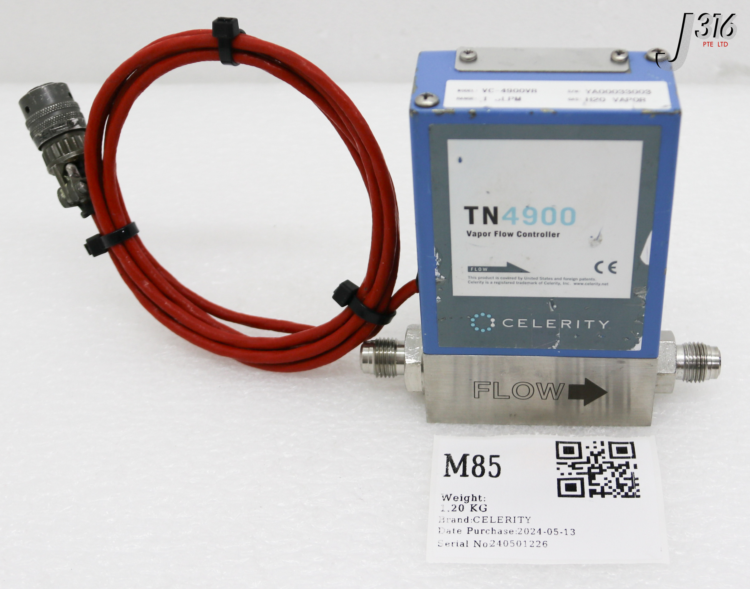 M85 CELERITY MFC, VAPOR FLOW CONTROLLER, TN4900 SERIES VC-4900VR