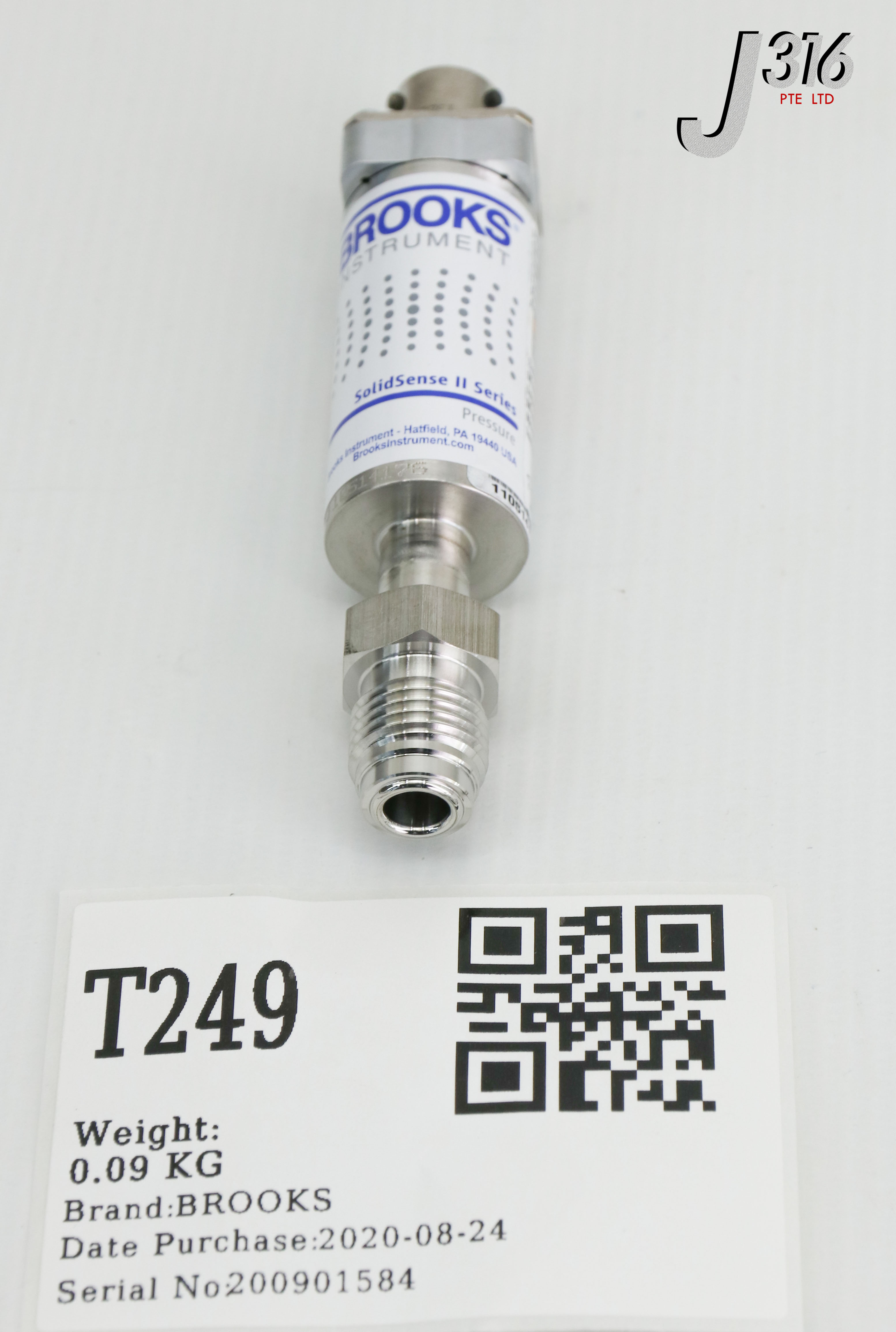 T249 BROOKS SOLIDSENSE II SERIES PRESSURE TRANSDUCER, 3000 PSIA (NEW) GFD30A4BSM