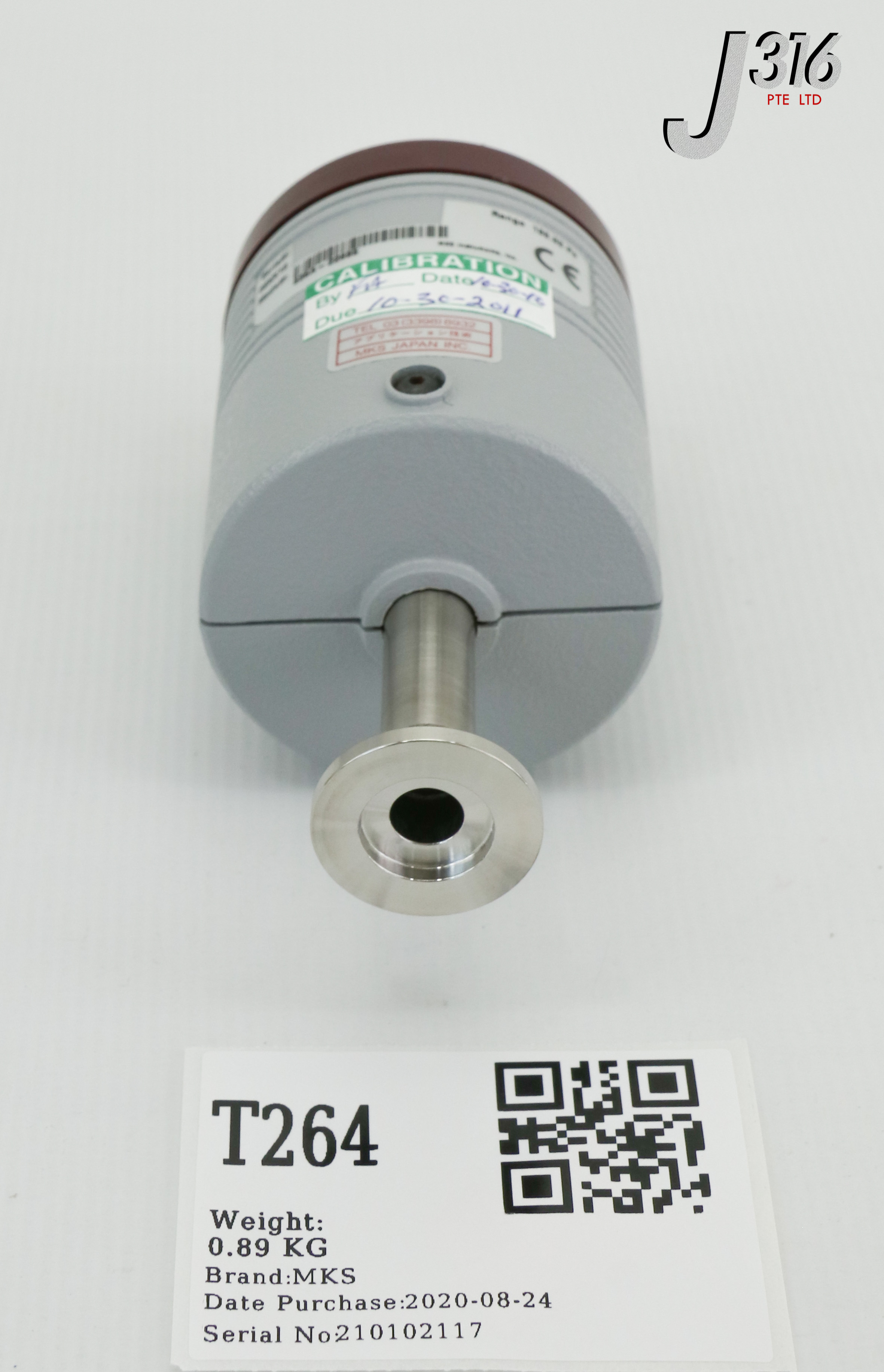 T264 MKS BARATRON PRESSURE TRANSDUCER, 133.32 PA (NEW) 626A-22895