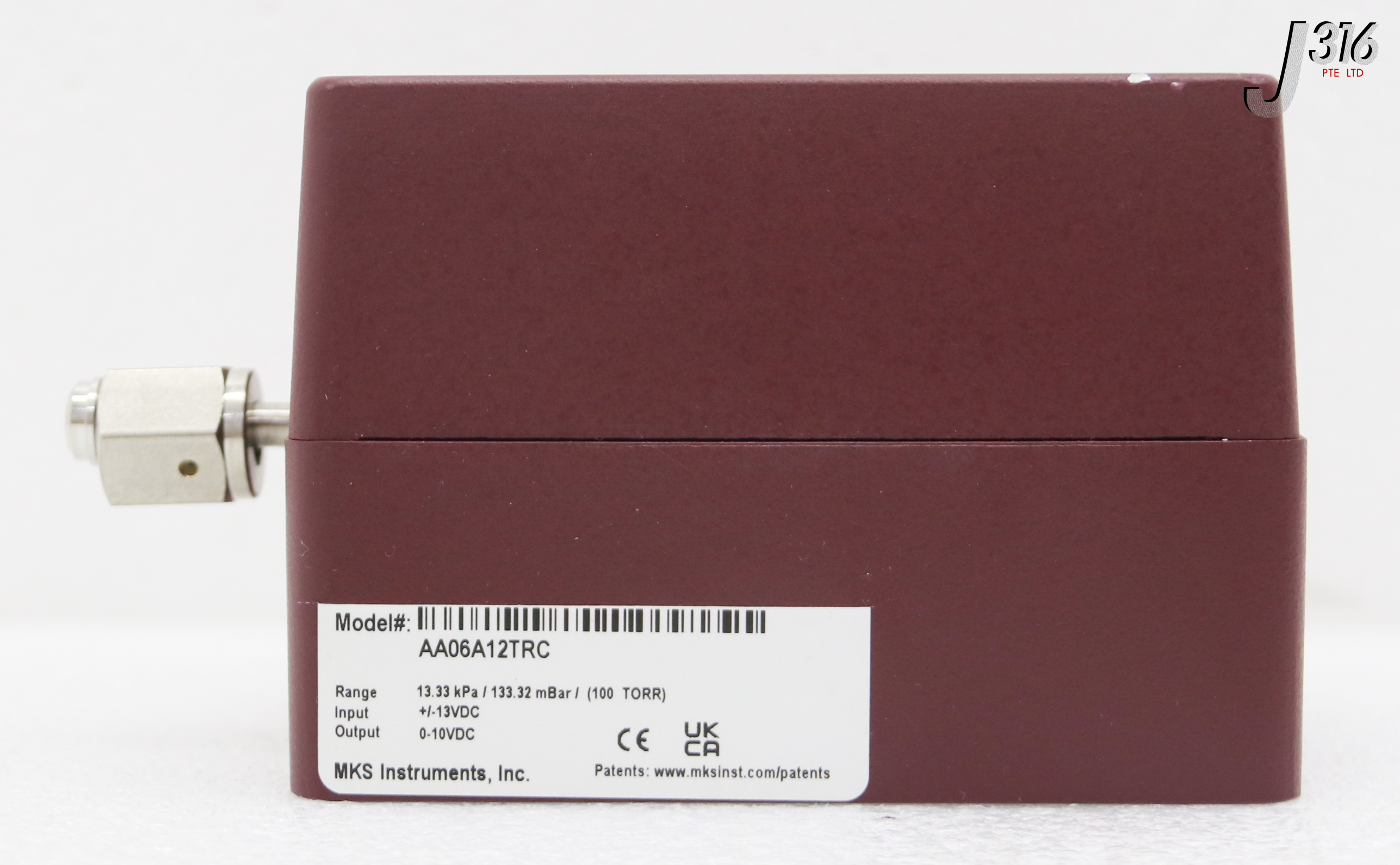 T503 MKS BARATRON ABSOLUTE PRESSURE SENSOR, 13.33 KPA/ 133.32 MBAR ...