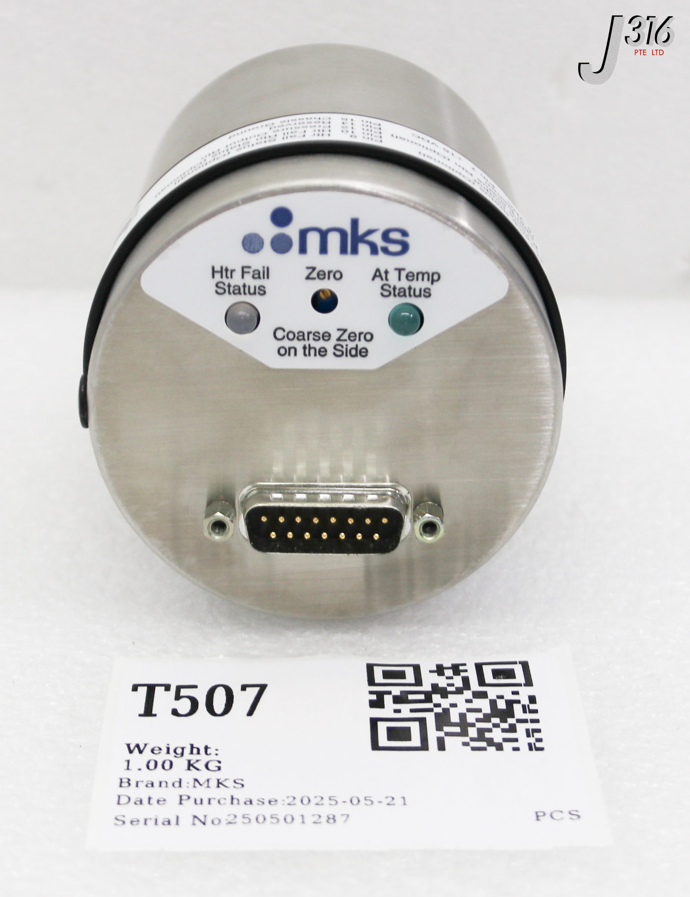 T507 MKS BARATRON CAPACITANCE MANOMETER, RANGE: 100 TORR 628B12TBE2B